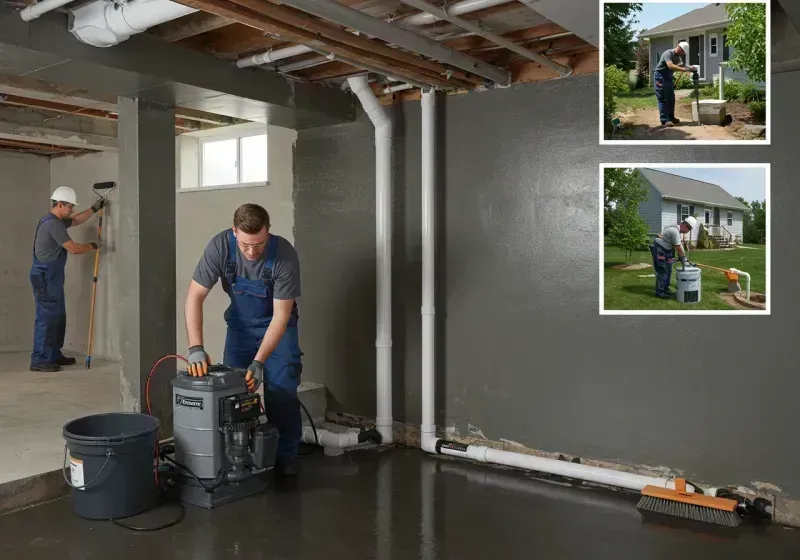 Basement Waterproofing and Flood Prevention process in Claude, TX